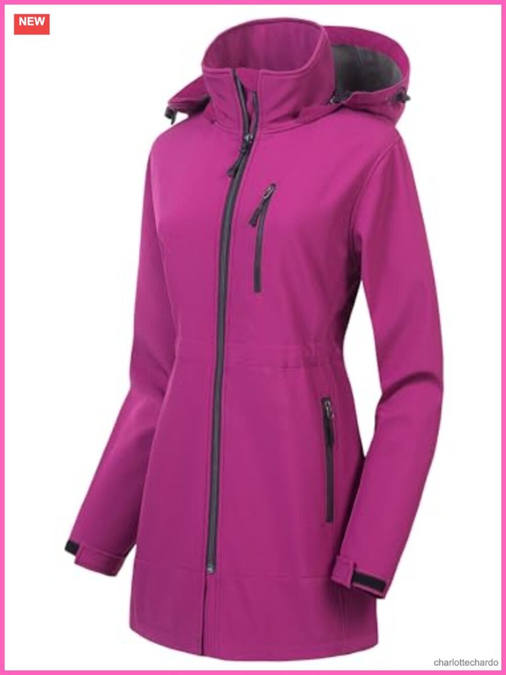 Women's Lightweight Waterproof Softshell Tactical Jacket Fleece Lined